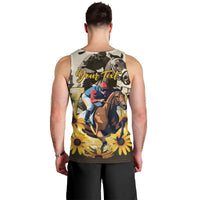 Personalized Preakness Horse Racing Men Tank Top Middle Jewel