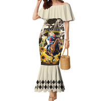 Personalized Preakness Horse Racing Mermaid Dress Middle Jewel