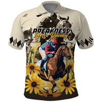 Personalized Preakness Horse Racing Polo Shirt Middle Jewel