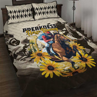Preakness Horse Racing Quilt Bed Set Middle Jewel