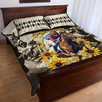 Preakness Horse Racing Quilt Bed Set Middle Jewel