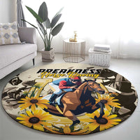 Preakness Horse Racing Round Carpet Middle Jewel