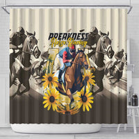 Preakness Horse Racing Shower Curtain Middle Jewel