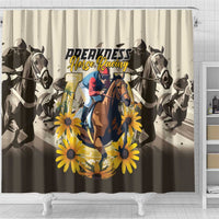 Preakness Horse Racing Shower Curtain Middle Jewel