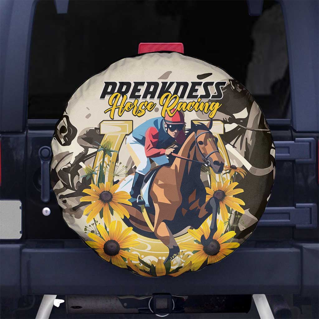 Preakness Horse Racing Spare Tire Cover Middle Jewel