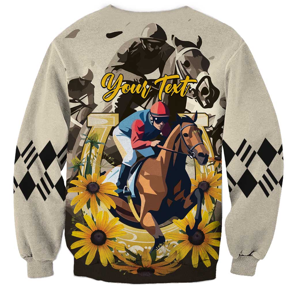 Personalized Preakness Horse Racing Sweatshirt Middle Jewel