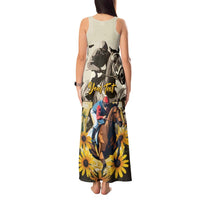 Personalized Preakness Horse Racing Tank Maxi Dress Middle Jewel