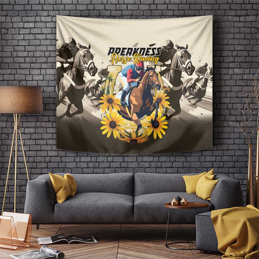Preakness Horse Racing Tapestry Middle Jewel