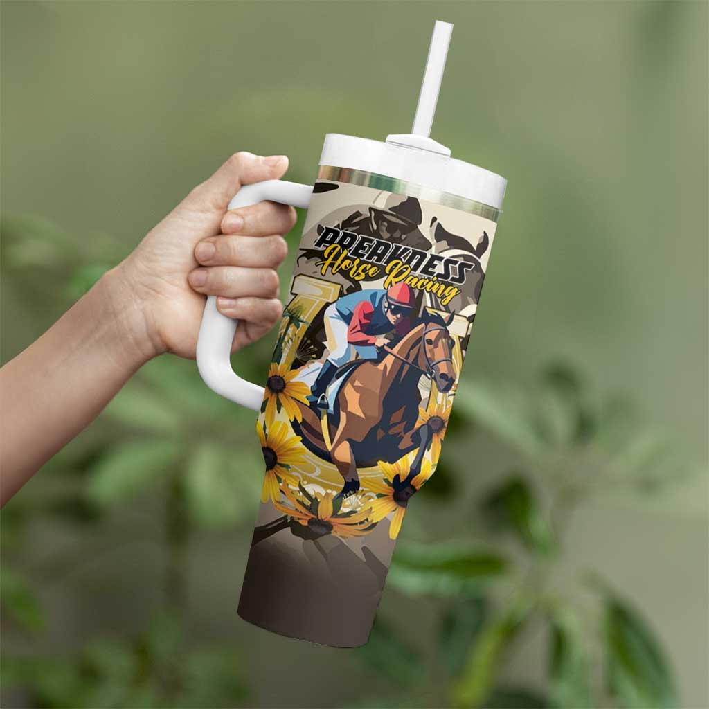 Personalized Preakness Horse Racing Tumbler With Handle Middle Jewel