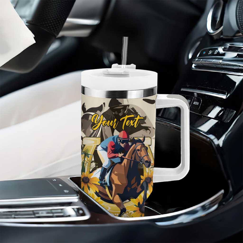 Personalized Preakness Horse Racing Tumbler With Handle Middle Jewel