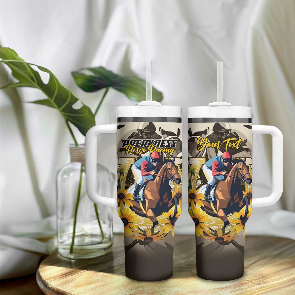 Personalized Preakness Horse Racing Tumbler With Handle Middle Jewel