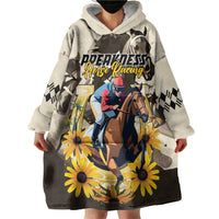 Personalized Preakness Horse Racing Wearable Blanket Hoodie Middle Jewel