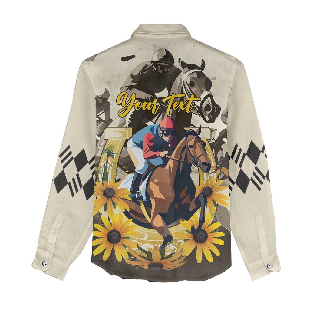 Personalized Preakness Horse Racing Women Casual Shirt Middle Jewel