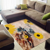 Preakness Horse Racing Area Rug Run for the Black Eyed Susans