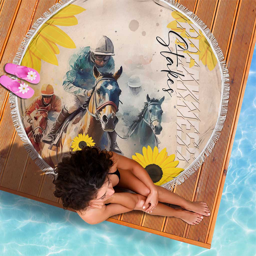 Preakness Horse Racing Beach Blanket Run for the Black Eyed Susans