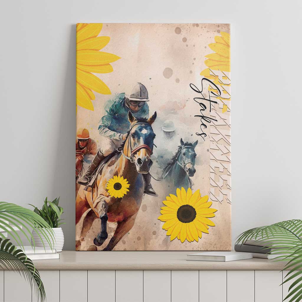 Preakness Horse Racing Canvas Wall Art Run for the Black Eyed Susans