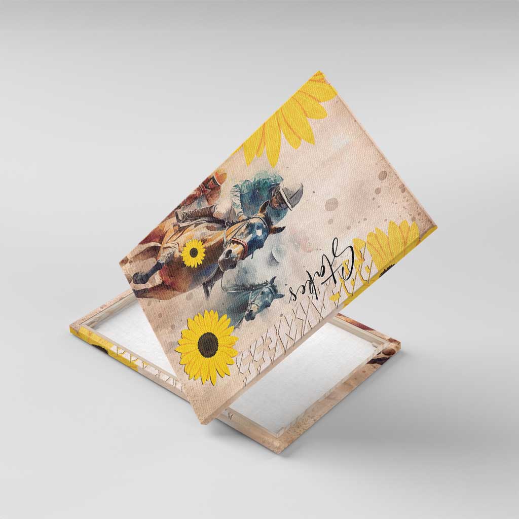 Preakness Horse Racing Canvas Wall Art Run for the Black Eyed Susans