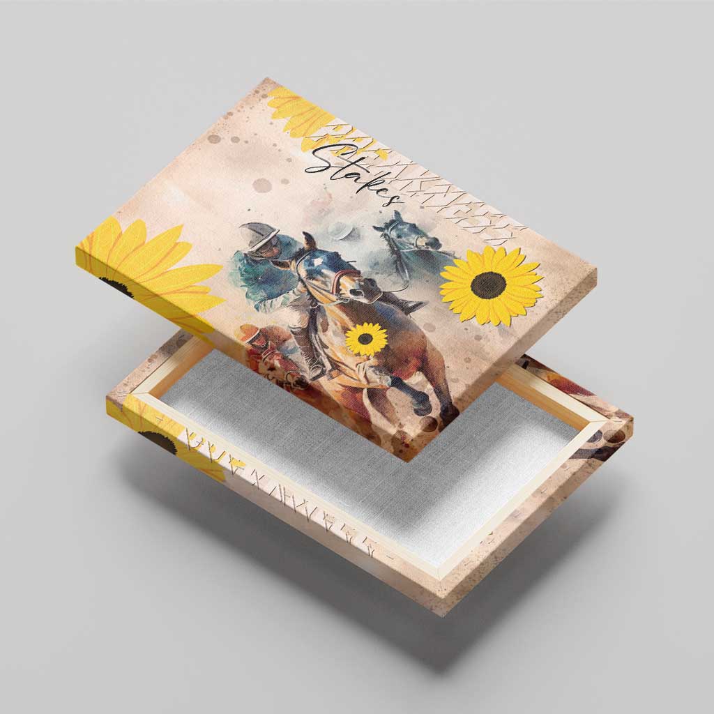 Preakness Horse Racing Canvas Wall Art Run for the Black Eyed Susans