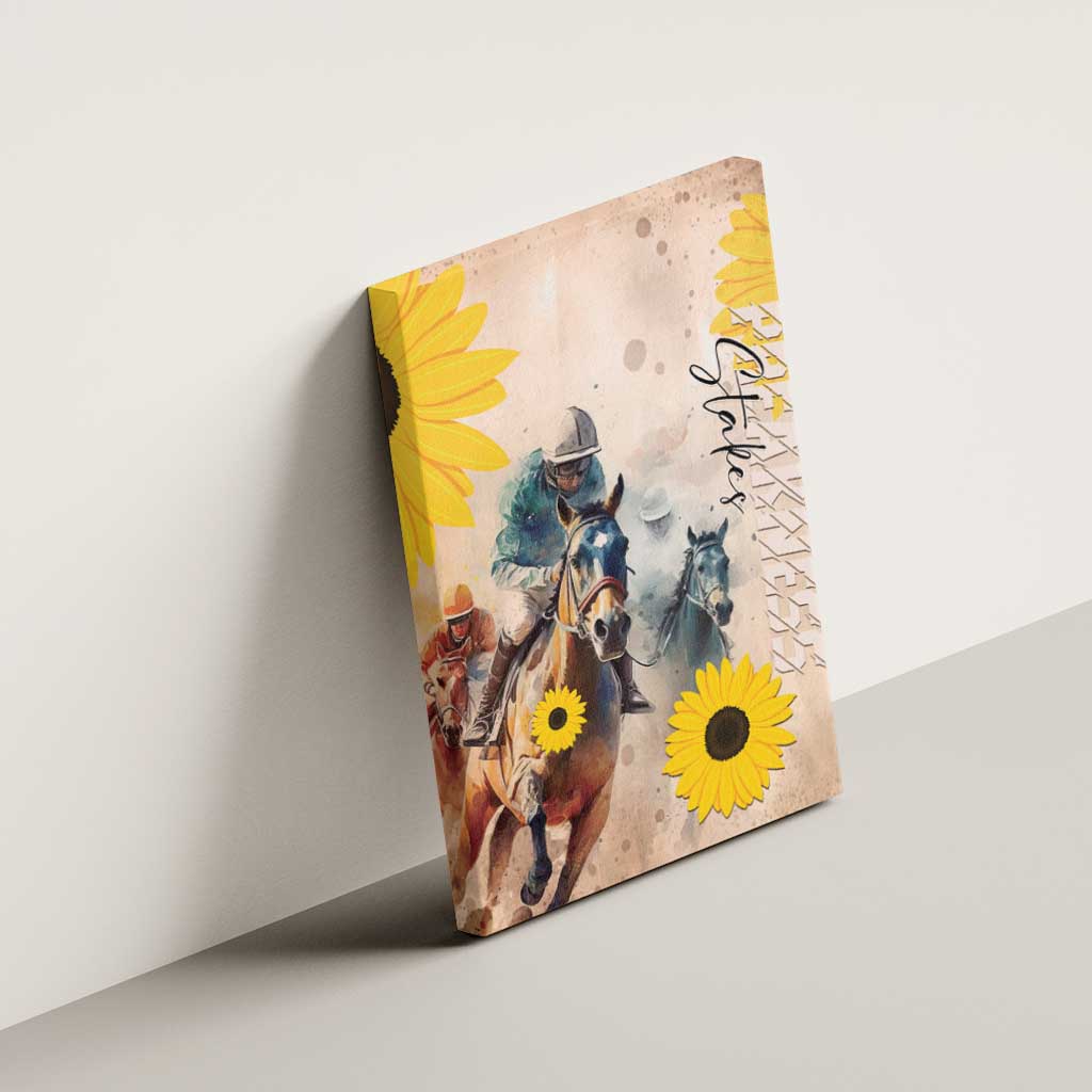 Preakness Horse Racing Canvas Wall Art Run for the Black Eyed Susans