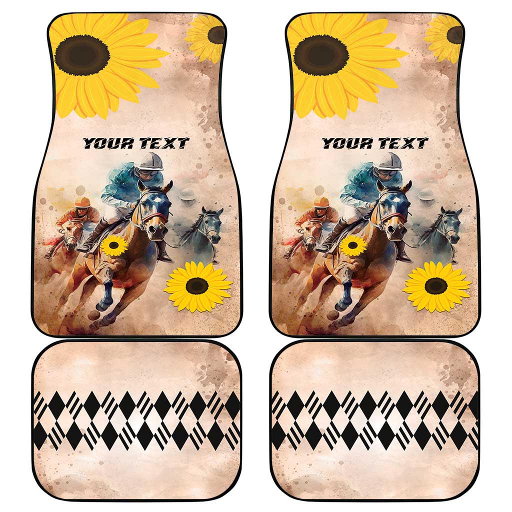 Preakness Horse Racing Car Mats Run for the Black Eyed Susans