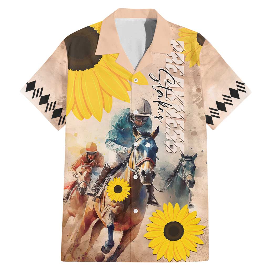 Personalized Preakness Horse Racing Family Matching Mermaid Dress and Hawaiian Shirt Run for the Black Eyed Susans