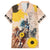Personalized Preakness Horse Racing Family Matching Off Shoulder Short Dress and Hawaiian Shirt Run for the Black Eyed Susans