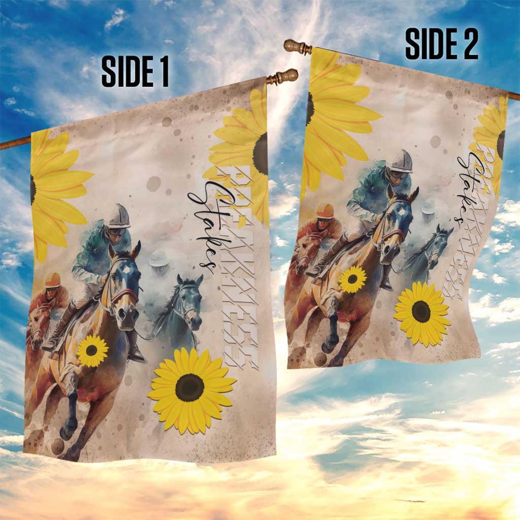 Preakness Horse Racing Garden Flag Run for the Black Eyed Susans