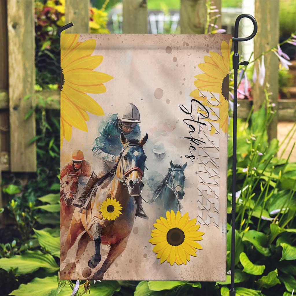 Preakness Horse Racing Garden Flag Run for the Black Eyed Susans