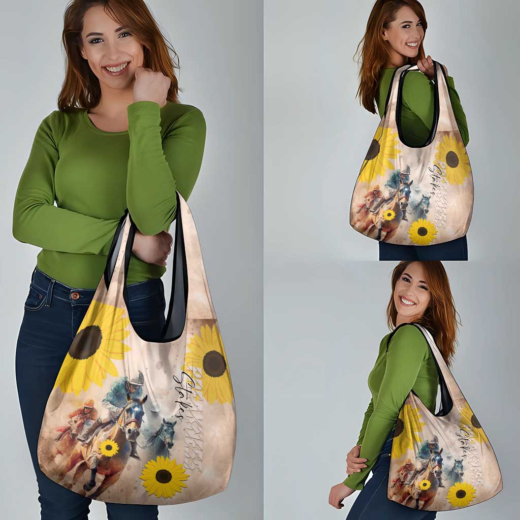 Preakness Horse Racing Grocery Bag Run for the Black Eyed Susans