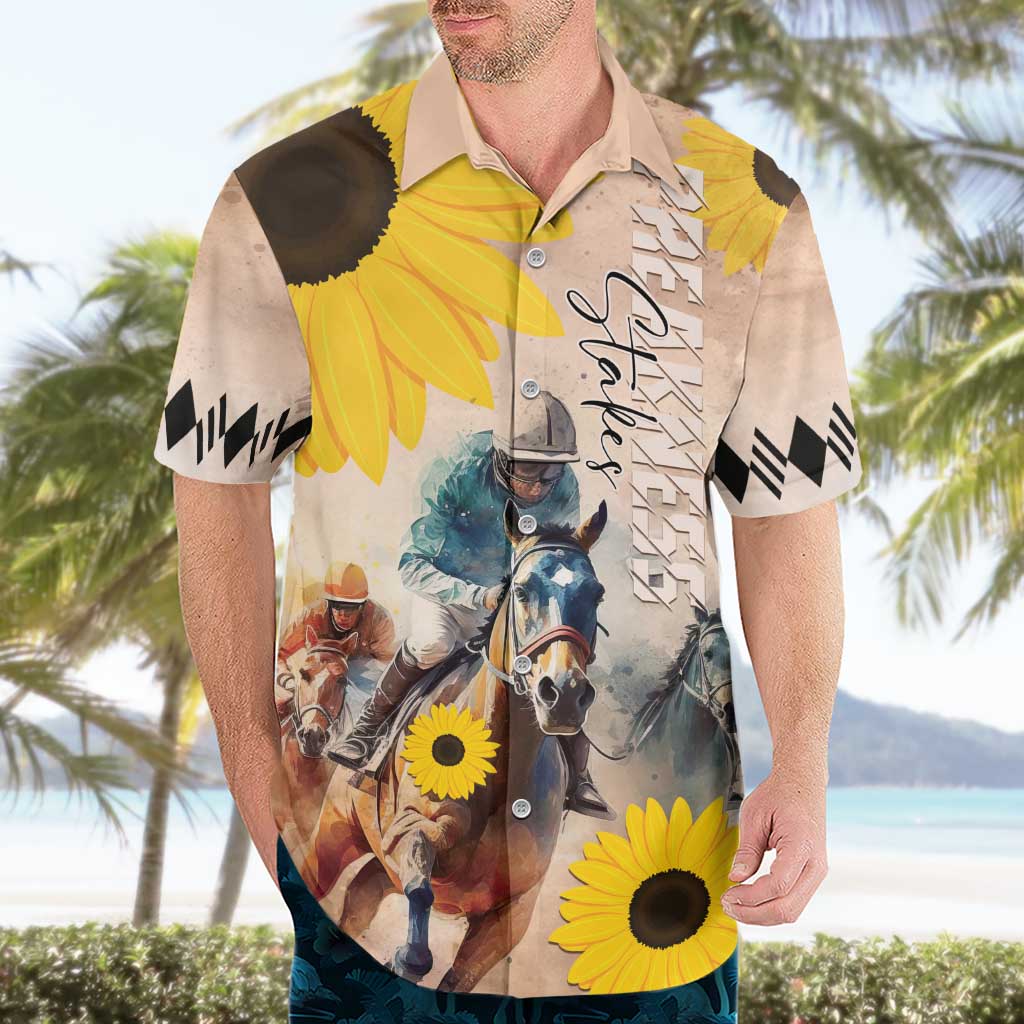Personalized Preakness Horse Racing Hawaiian Shirt Run for the Black Eyed Susans