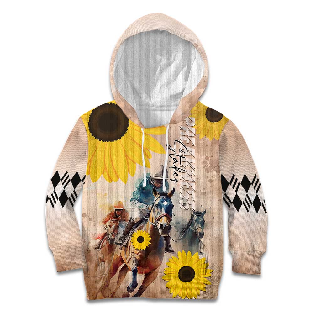 Personalized Preakness Horse Racing Kid Hoodie Run for the Black Eyed Susans