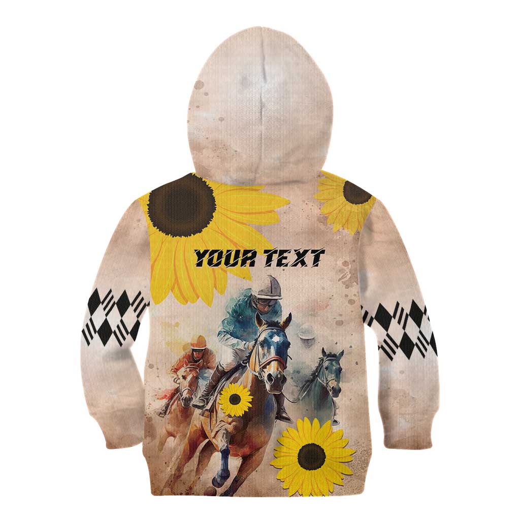 Personalized Preakness Horse Racing Kid Hoodie Run for the Black Eyed Susans
