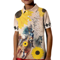 Personalized Preakness Horse Racing Kid Polo Shirt Run for the Black Eyed Susans