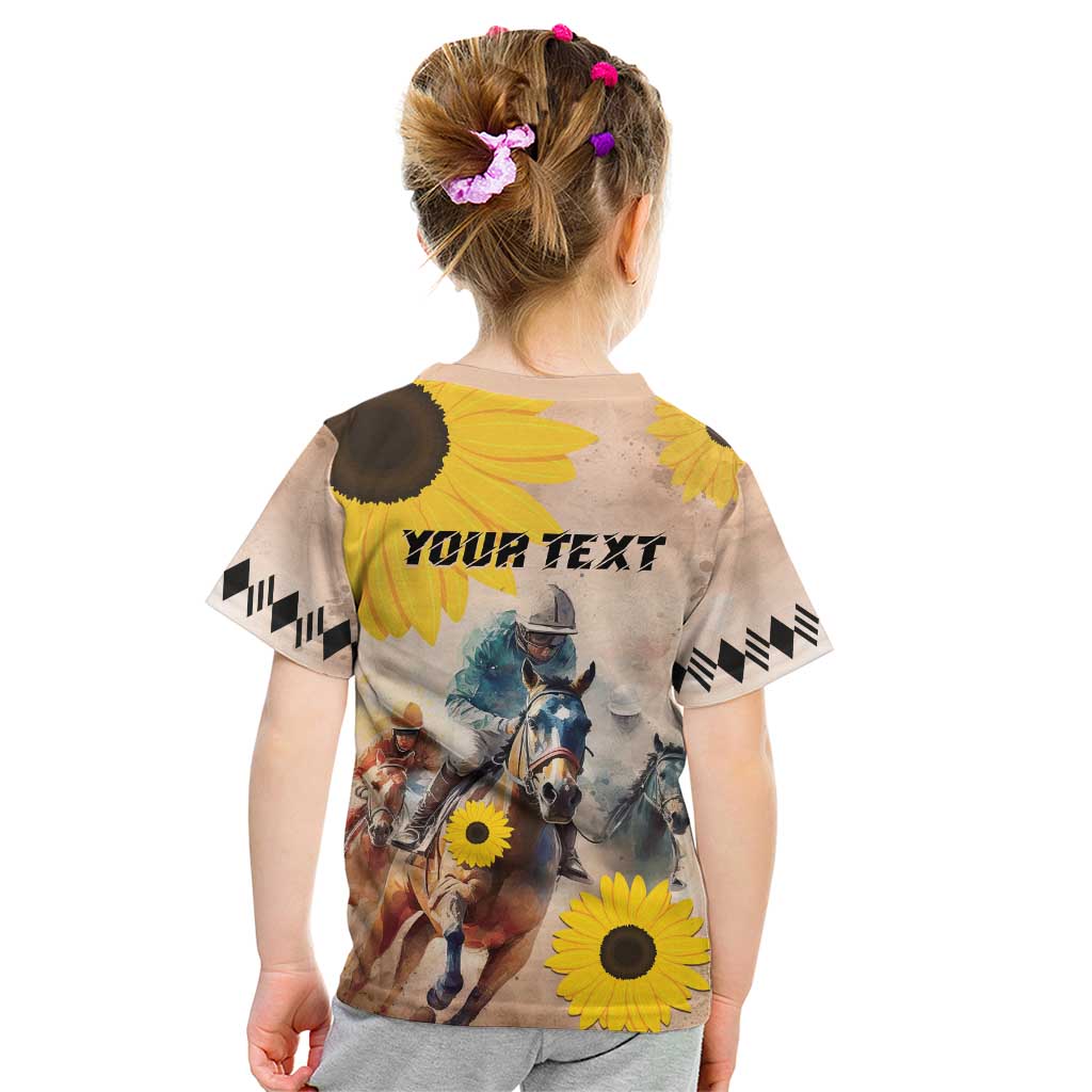 Personalized Preakness Horse Racing Kid T Shirt Run for the Black Eyed Susans