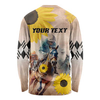 Personalized Preakness Horse Racing Long Sleeve Shirt Run for the Black Eyed Susans