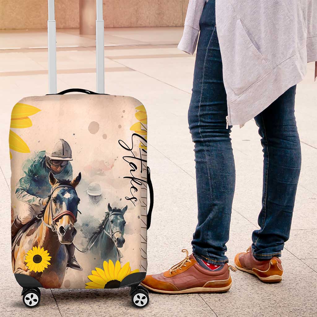 Preakness Horse Racing Luggage Cover Run for the Black Eyed Susans