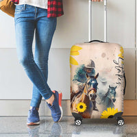 Preakness Horse Racing Luggage Cover Run for the Black Eyed Susans