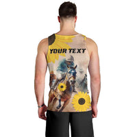 Personalized Preakness Horse Racing Men Tank Top Run for the Black Eyed Susans