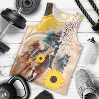 Personalized Preakness Horse Racing Men Tank Top Run for the Black Eyed Susans