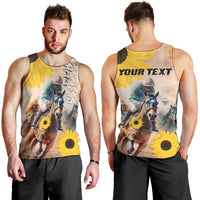 Personalized Preakness Horse Racing Men Tank Top Run for the Black Eyed Susans