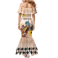 Personalized Preakness Horse Racing Mermaid Dress Run for the Black Eyed Susans