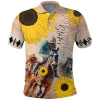 Personalized Preakness Horse Racing Polo Shirt Run for the Black Eyed Susans
