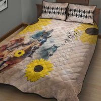 Preakness Horse Racing Quilt Bed Set Run for the Black Eyed Susans