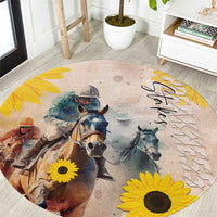 Preakness Horse Racing Round Carpet Run for the Black Eyed Susans