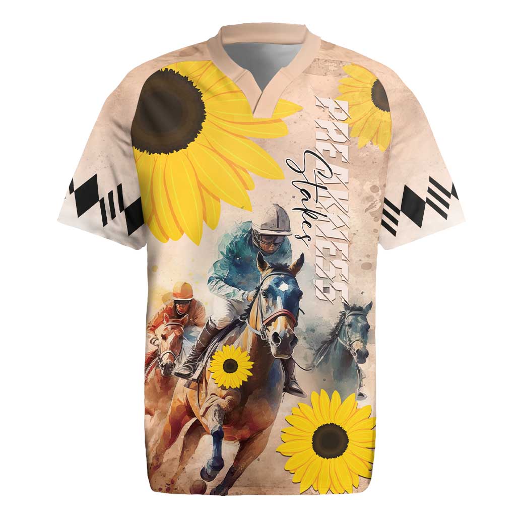 Personalized Preakness Horse Racing Rugby Jersey Run for the Black Eyed Susans