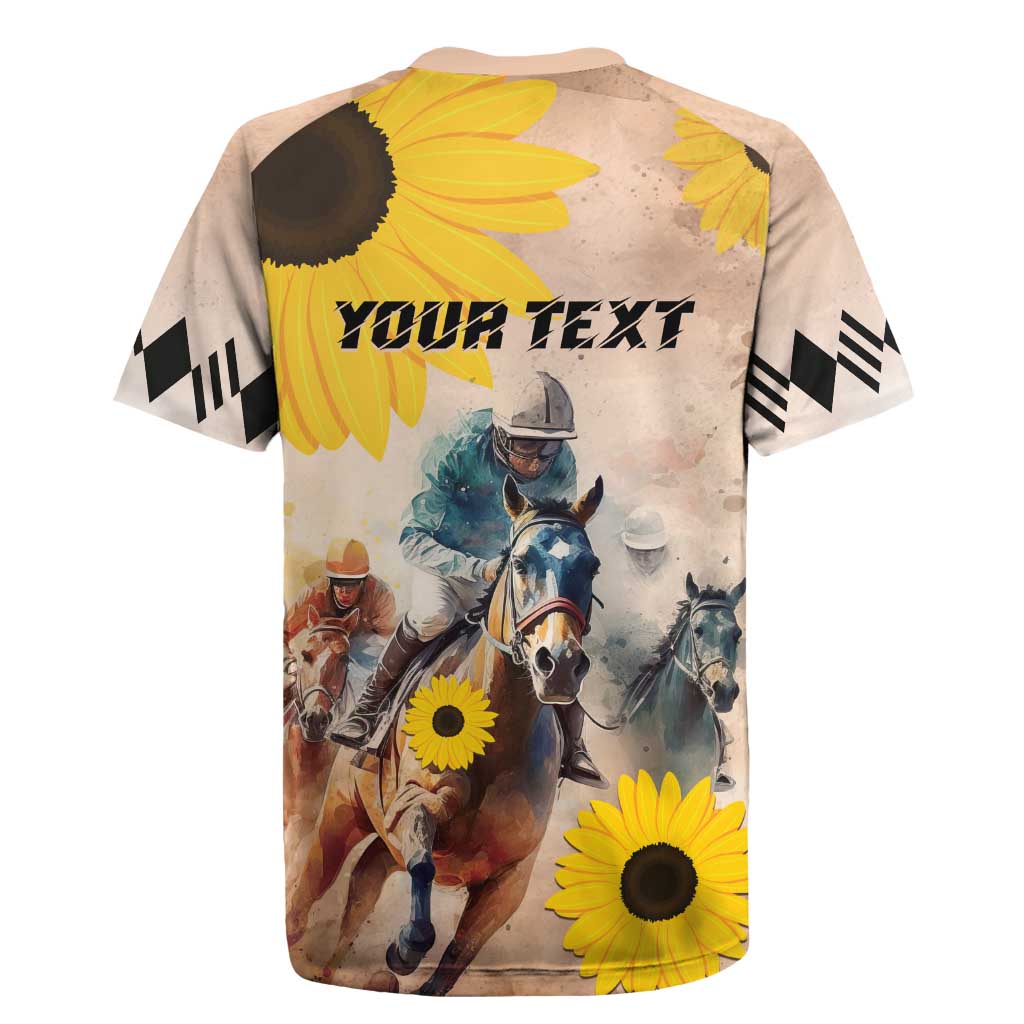Personalized Preakness Horse Racing Rugby Jersey Run for the Black Eyed Susans