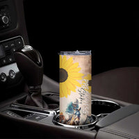 Personalized Preakness Horse Racing Skinny Tumbler Run for the Black Eyed Susans