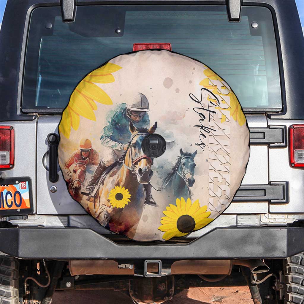 Preakness Horse Racing Spare Tire Cover Run for the Black Eyed Susans