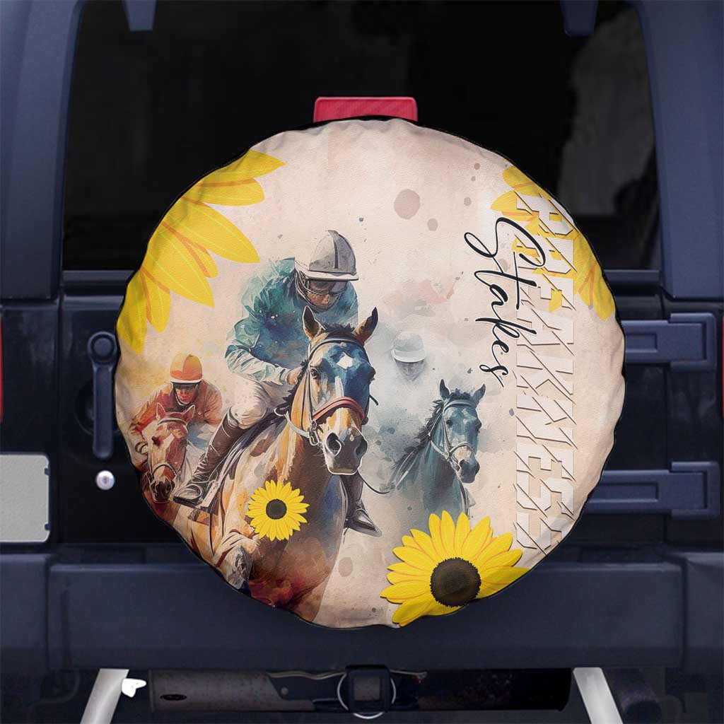Preakness Horse Racing Spare Tire Cover Run for the Black Eyed Susans