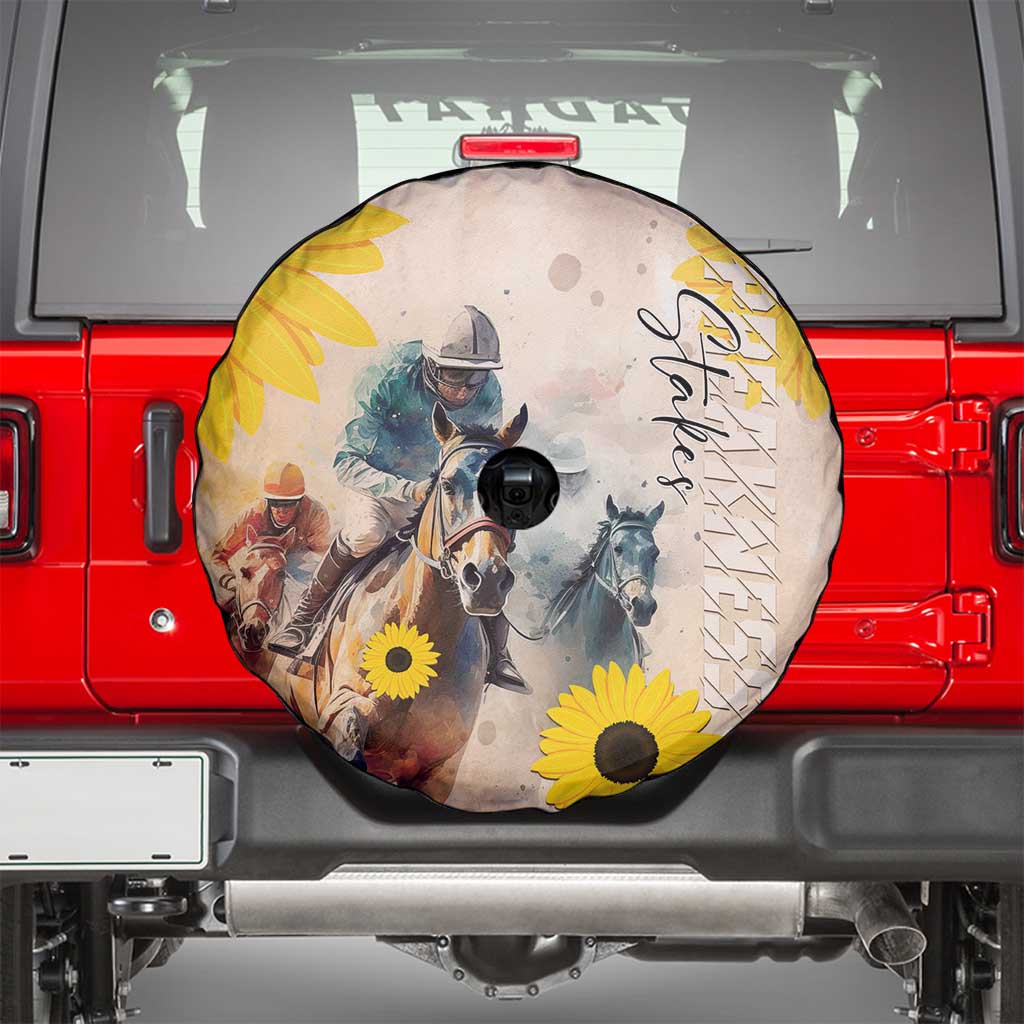 Preakness Horse Racing Spare Tire Cover Run for the Black Eyed Susans